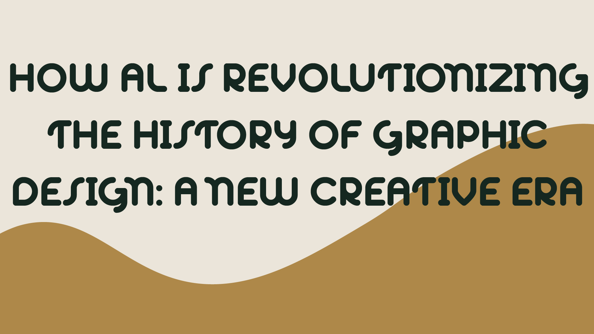 How Al Is Revolutionizing the History of Graphic Design: A New Creative Era
